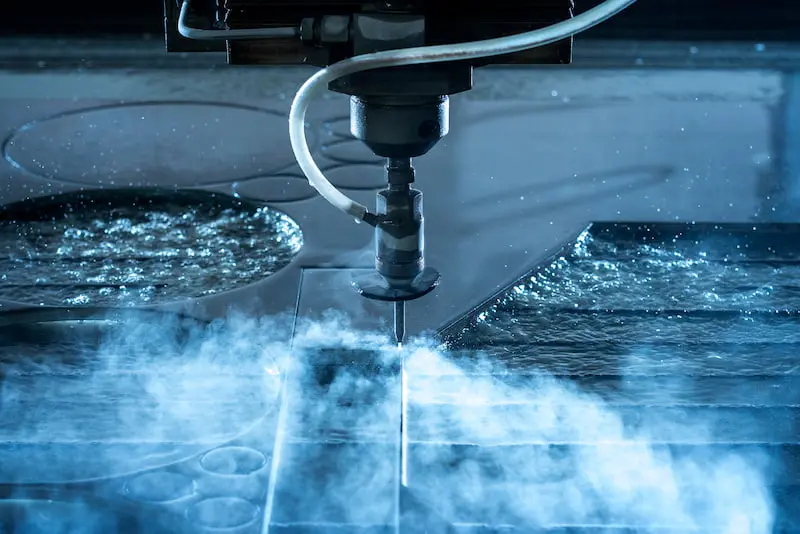 Water jet cutting
