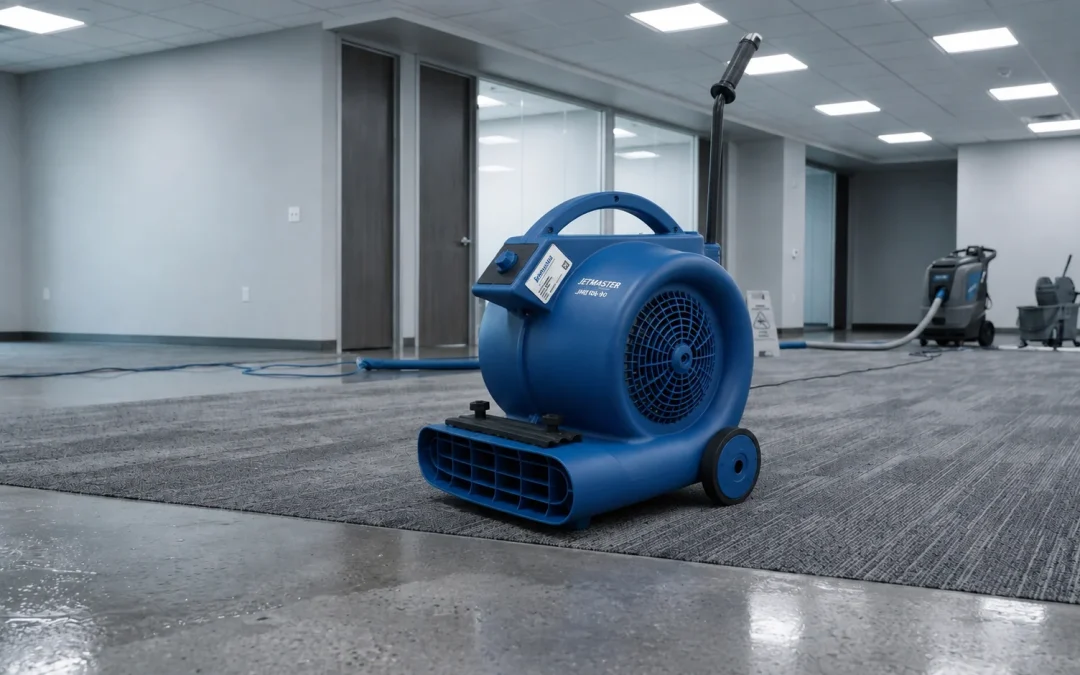 How to Dry Wet Floors and Carpets Faster in Commercial Buildings